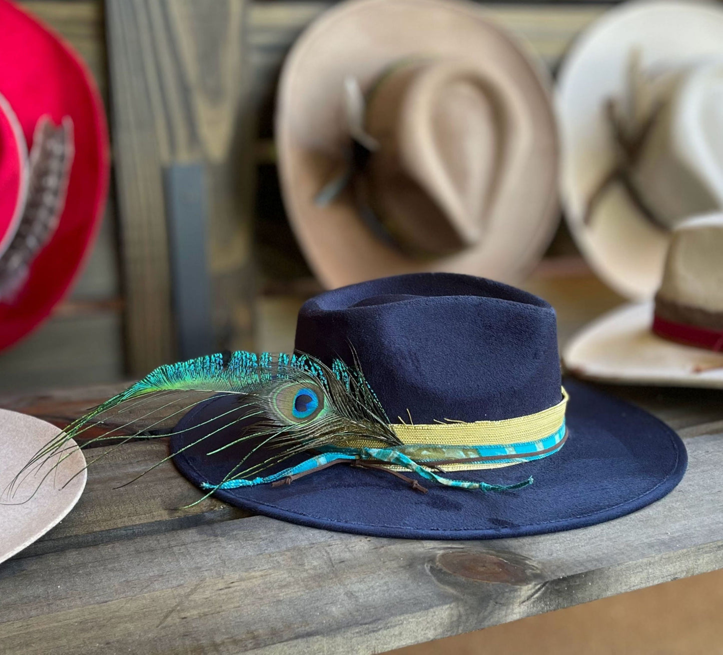 The Beckville - Navy Flat Brim