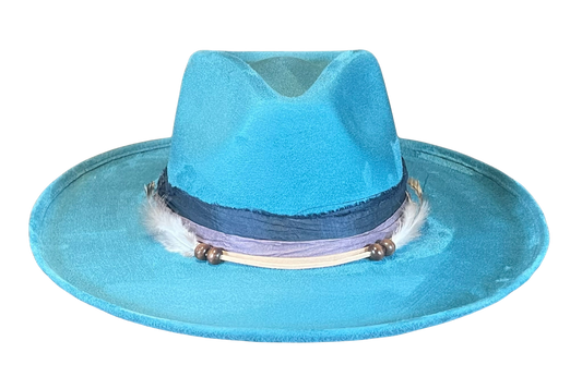 The Newton - Peacock Blue Pencil Brim
